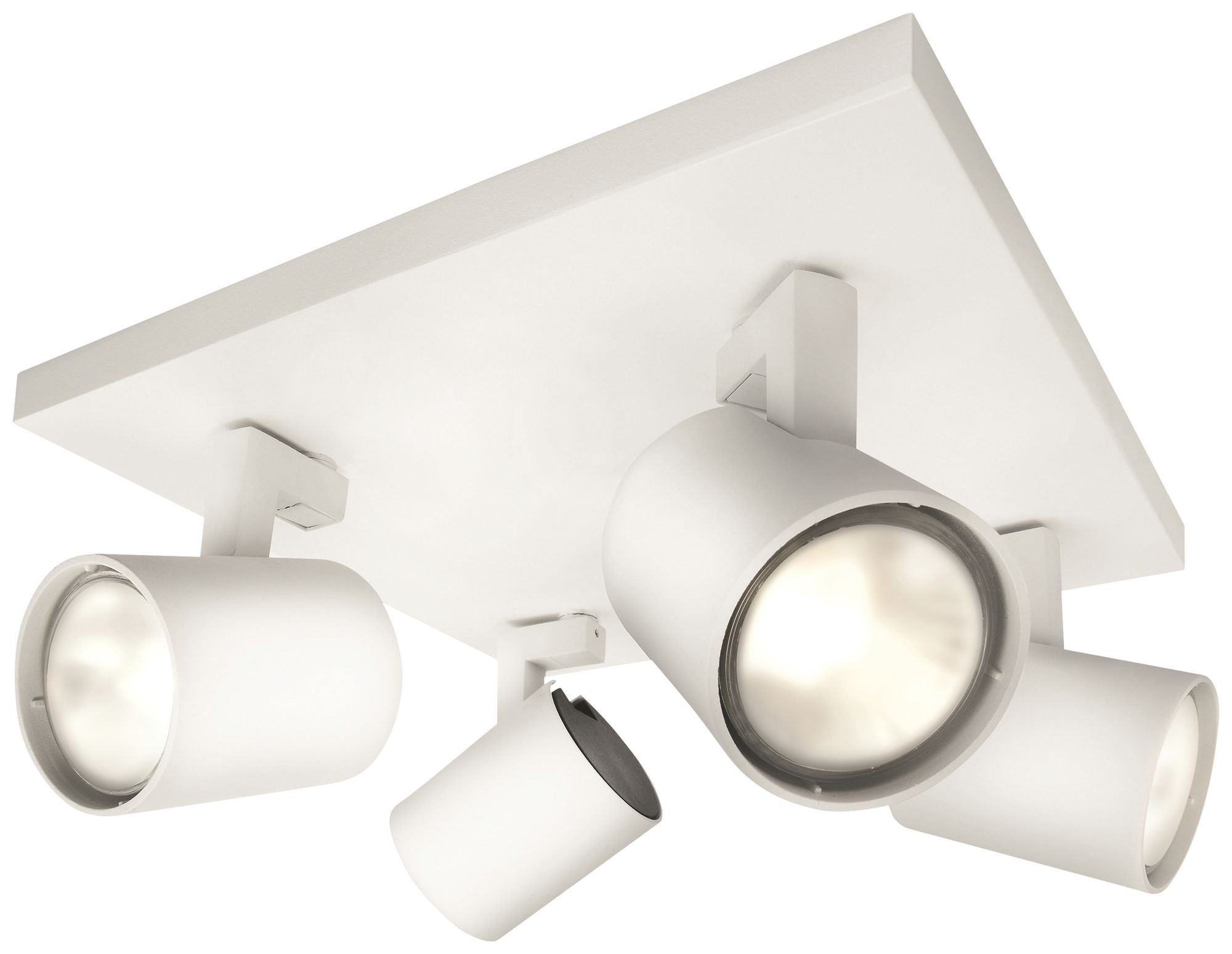 Spot Philips MYL Runner GU10 4×20W VAR blanc