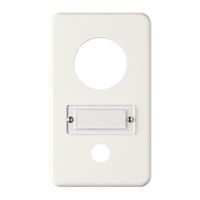 Abdeckplatte Gr.I-I weiss mit Bez. Schild