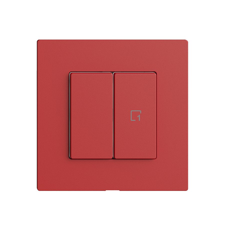 Abdeckset zu Druckschalter 1K Szene/2T Edue Wiser berry