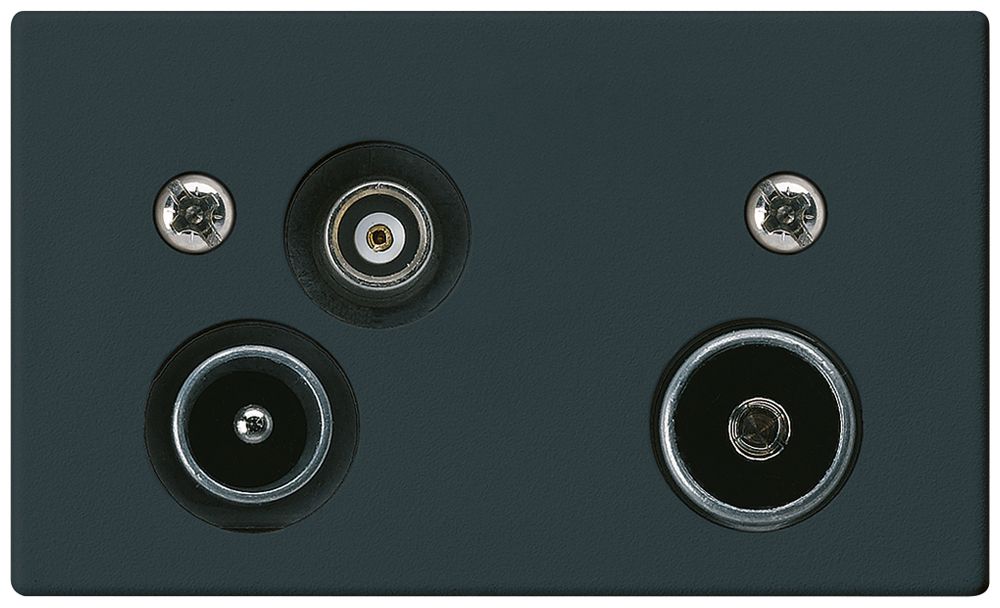 EB-Antennendose R-TV-Daten HA FLF 2GHz 19dB schwarz