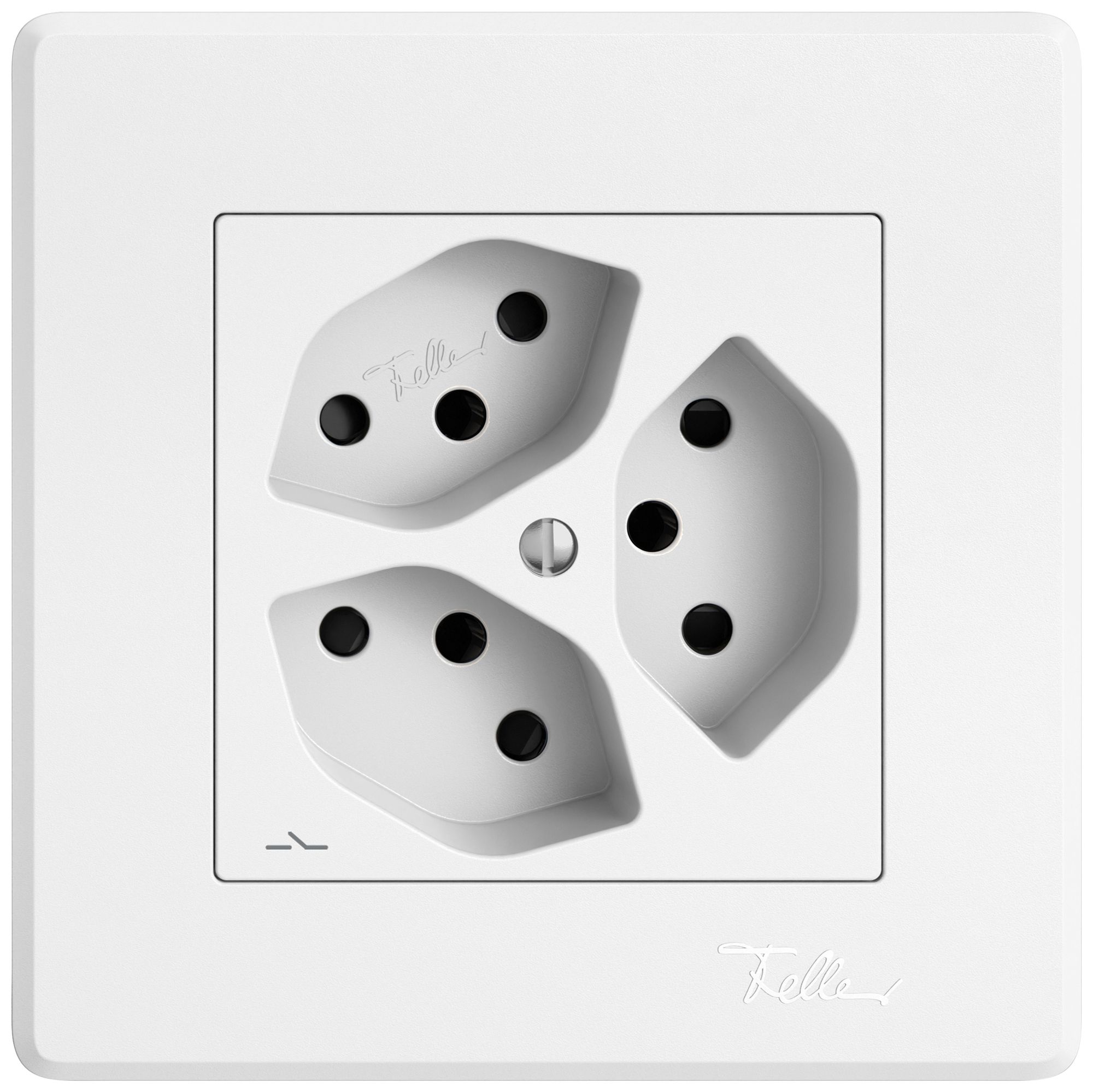 Prise ENC EDIZIO.liv SNAPFIX® 3×T13 1×S avec shutter bc