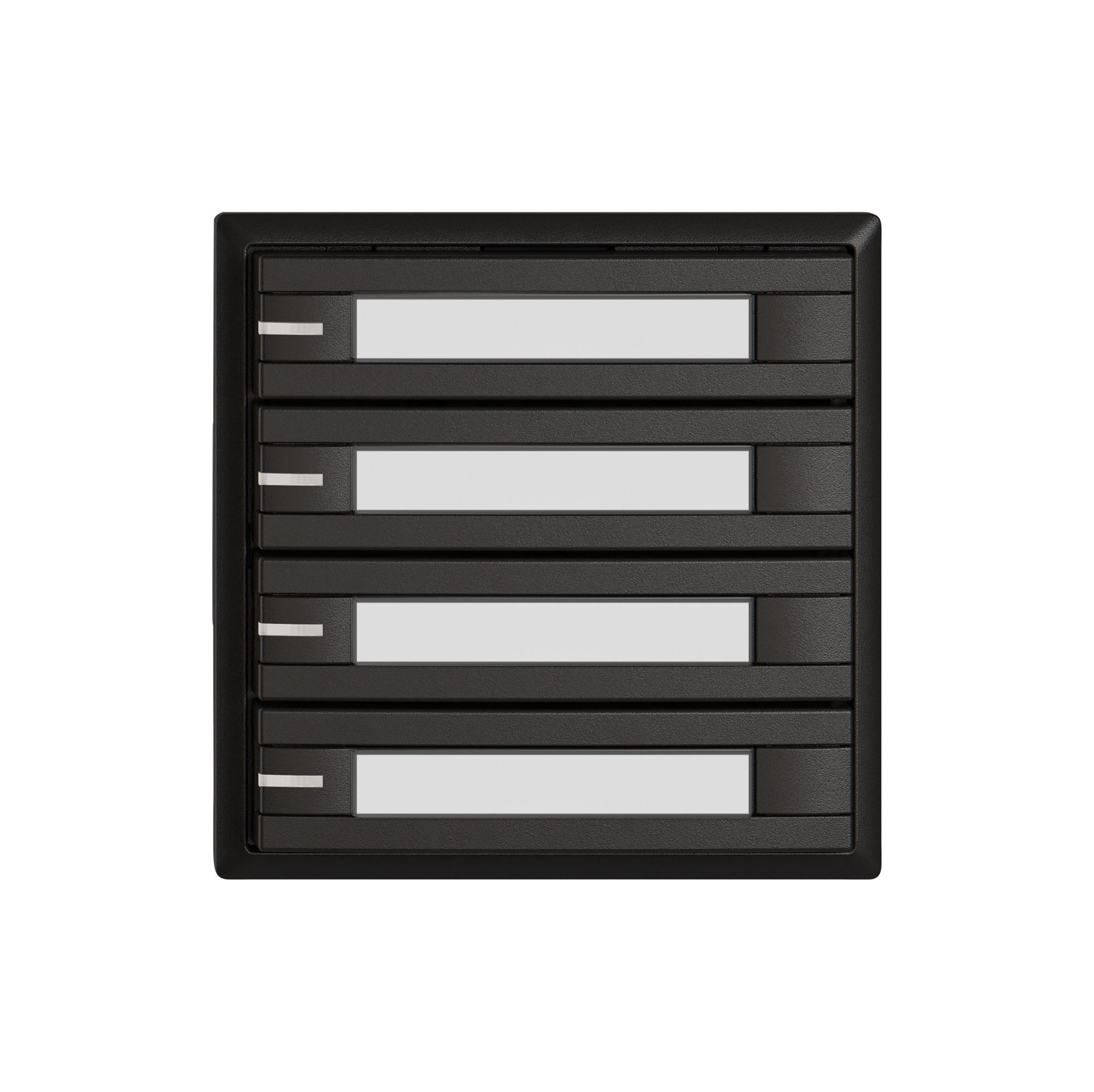 Poussoir KNX RGB EDIZIO.liv SNAPFIX® capteur temp.RGB-LED étiqu.4×com.2T no