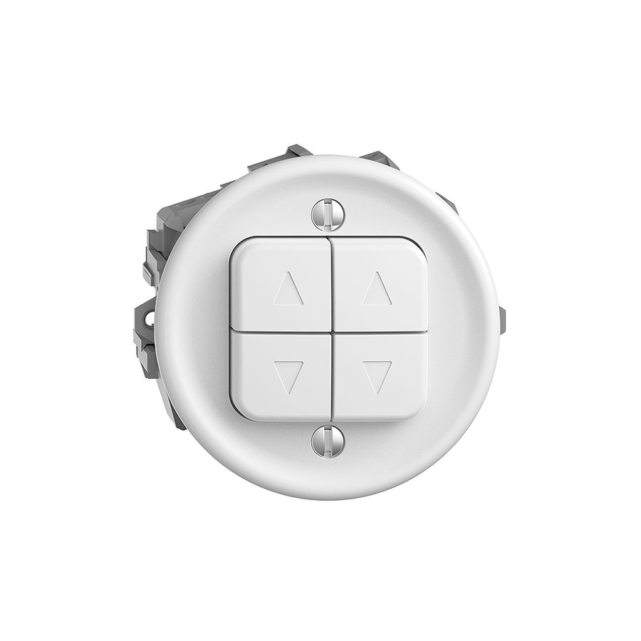 UP-Storenschalter STANDARDdue Q weiss 2-Kanäle