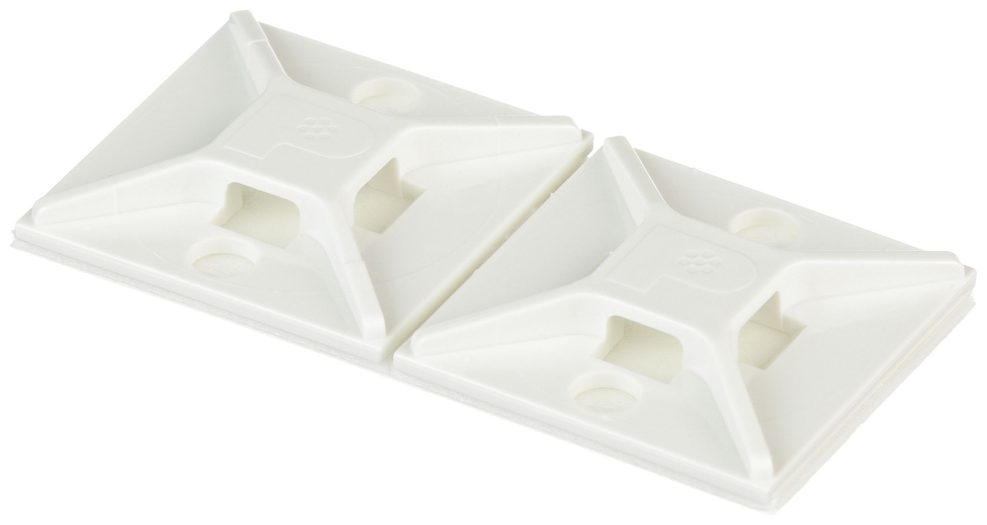 Kabelbindersockel Panduit selbstklebend, 25.4×25.4×4.2mm, weiss