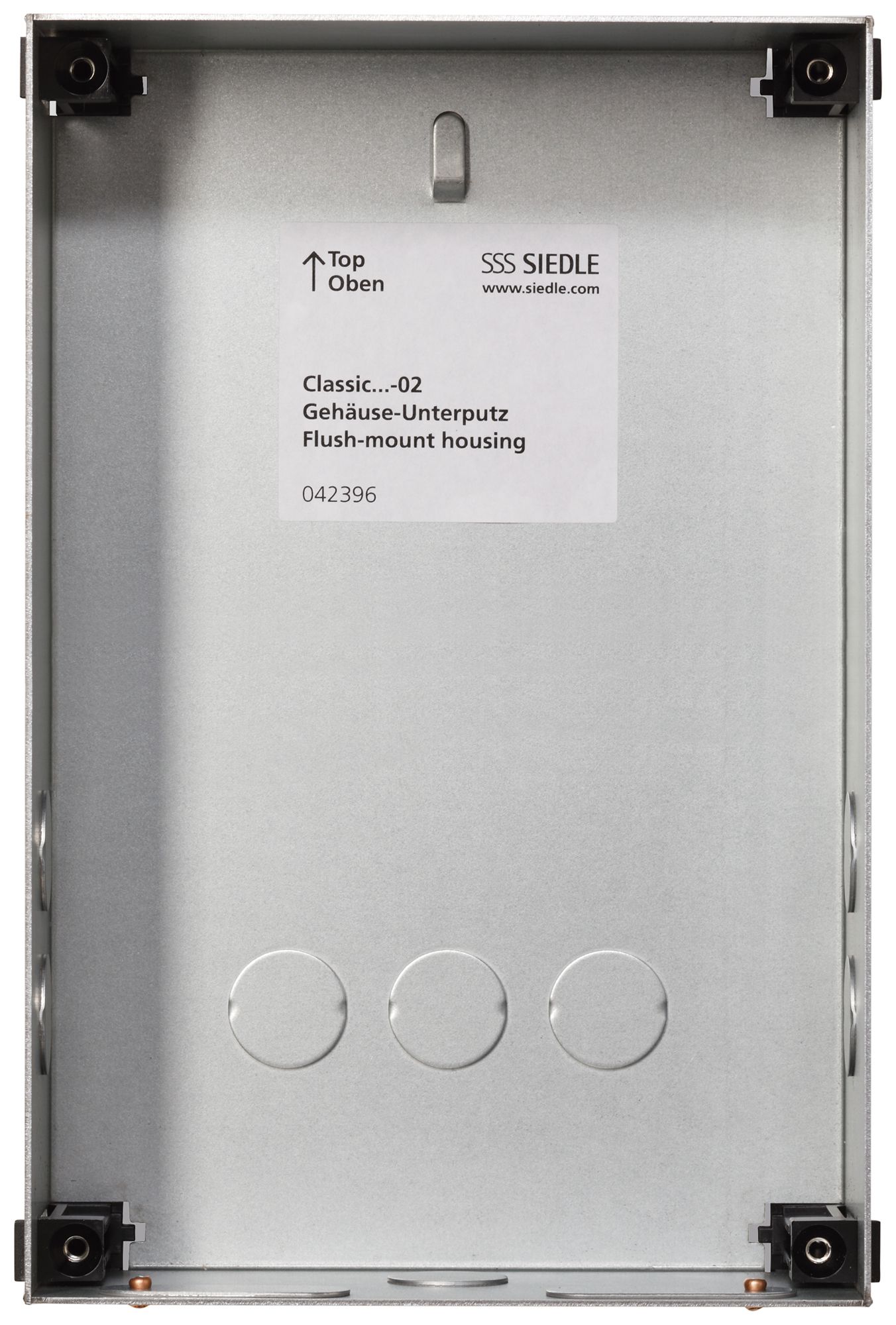 EB-Gehäuse Siedle Classic 1× 154×231×65mm silber