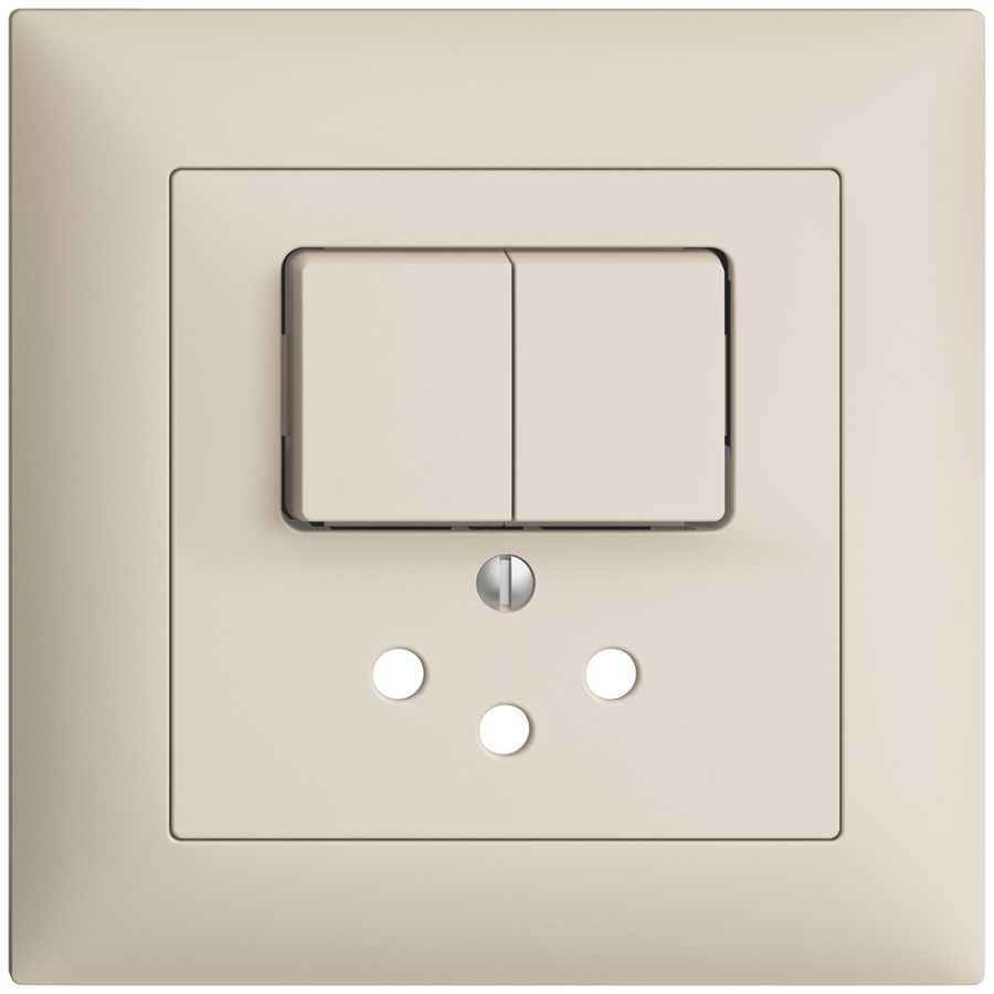 Kit frontale INC EDIZIOdue crema 88×88mm T12 con shutter