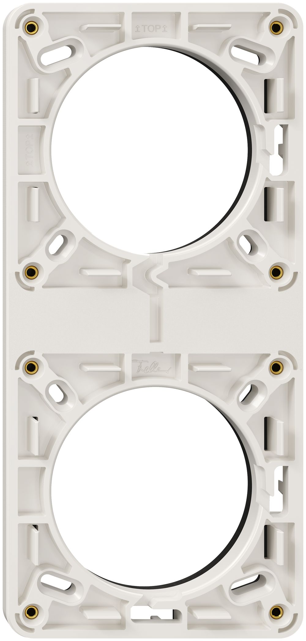 Cadre NUP NEVO, 2×1, avec joint en caoutchouc mousse, 187×87mm, blanc