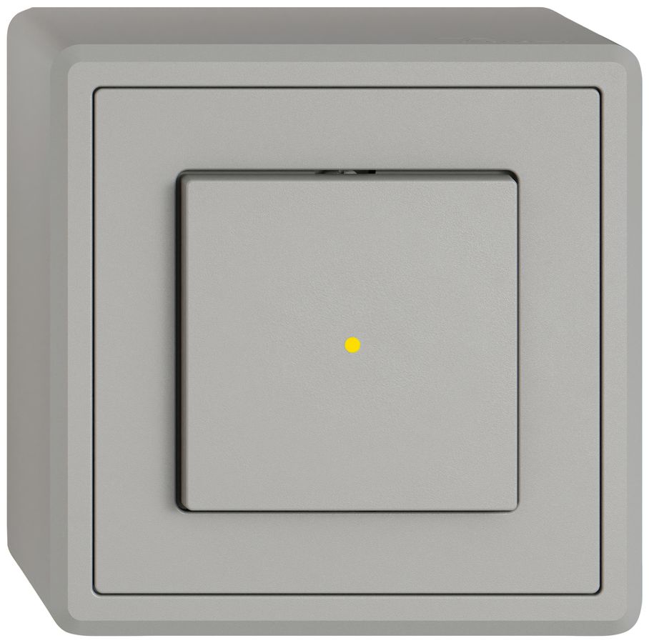 Poussoir AP EDIZIO.liv SNAPFIX® ARL/1P éclairage frontal jaune grc