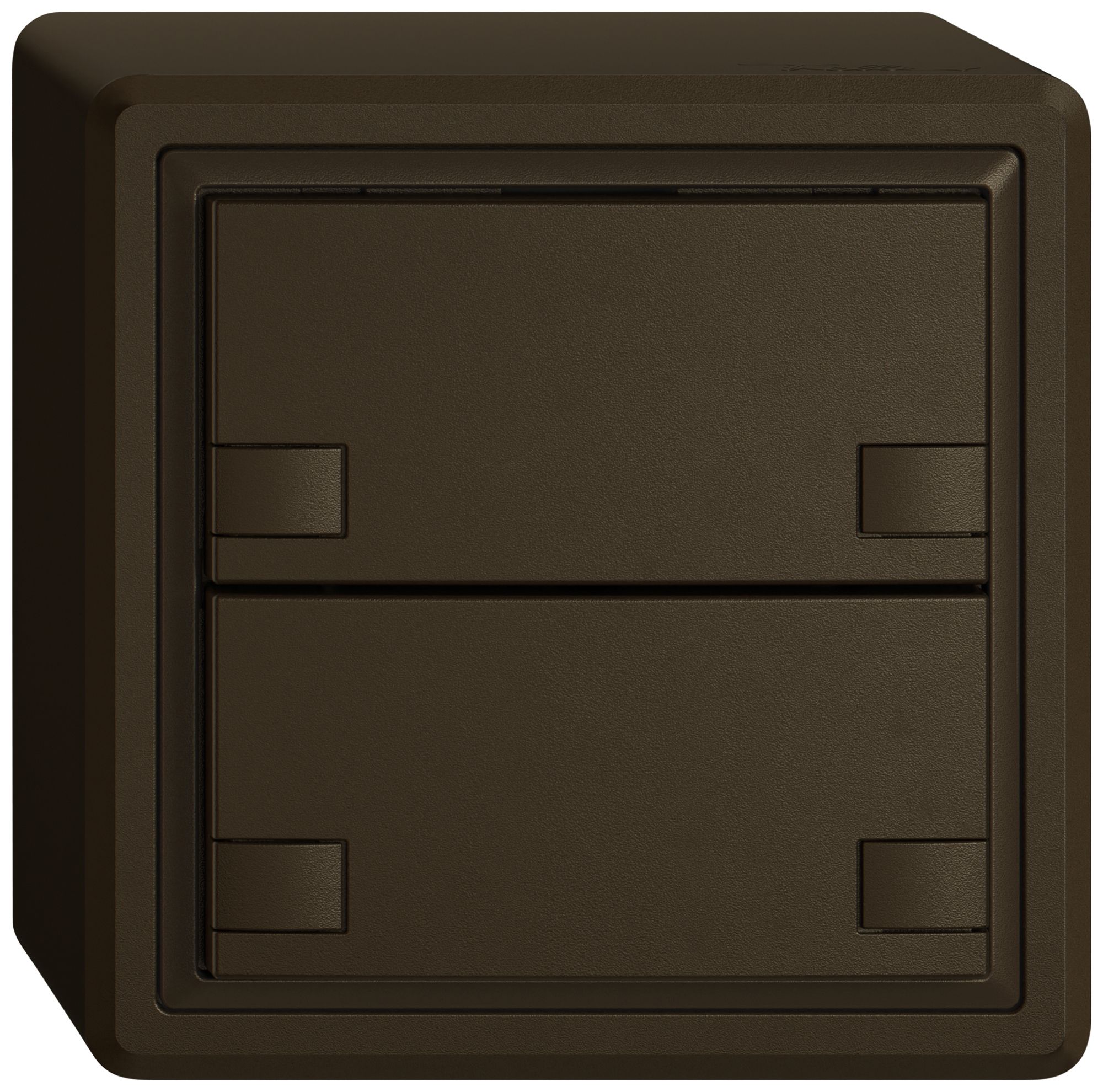 AP-Universaltaster EDIZIO.liv UNI SNAPFIX® 12…48V o.LED 2× 2-Tbed.br