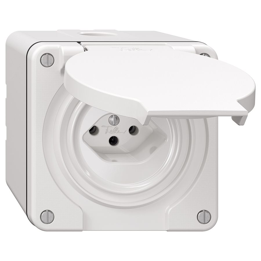 Presa NAP NEVO, 1×T13, IP21, bianco