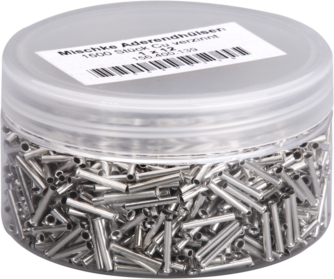 Aderendhülse Mischke E DIN 46228 1mm²/12mm blank Cu-verzinnt