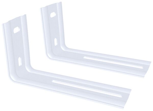 Staffa a parete ESYLUX 110 per ELX, SLX, bianco  1 paio