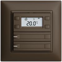 Pulsante RTH INC KNX 2×EDIZIOdue FMI coffee, con carta+LED RGB