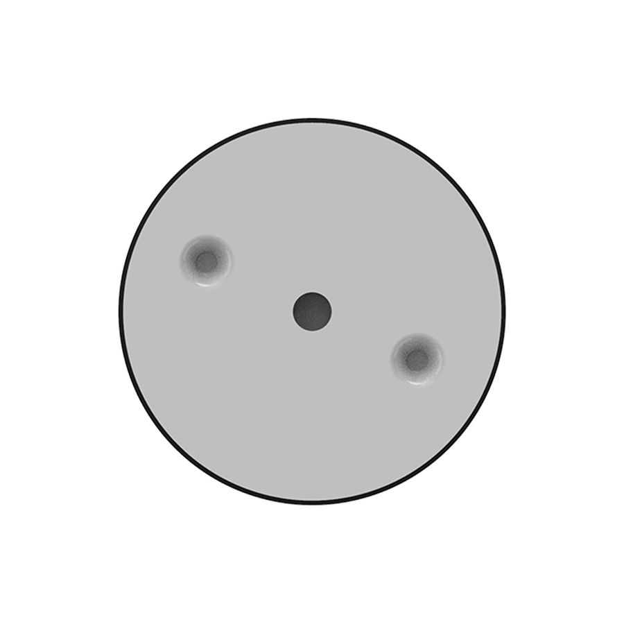 Funk-Drehdimmer grau-schwarz KnockautX, by BRELAG