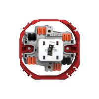 Leuchtdruckschalter Feller SNAPFIX® 3/2L Seitenlinse LS weiss