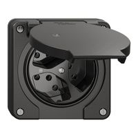 NUP-Steckdose NEVO, 3×T13, IP21, m.LED, schwarz