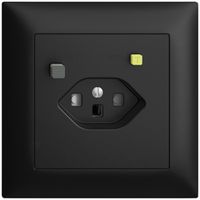Prise ENC EDIZIOdue T23 FI 30mA FMI, shutter, noir