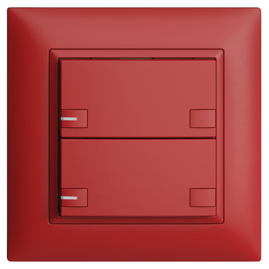 UP-KNX-Taster RGB EDUE FMI, 250mW, m.RGB-LED, 2×Taste, 2×Tastenb., ber