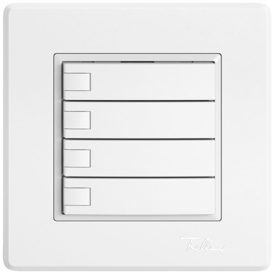 UP-Universaltaster EDIZIO.liv UNI SNAPFIX® o.LED 4× 1-Tbed.ws