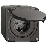 Presa NAP NEVO, SCHUKO, nero