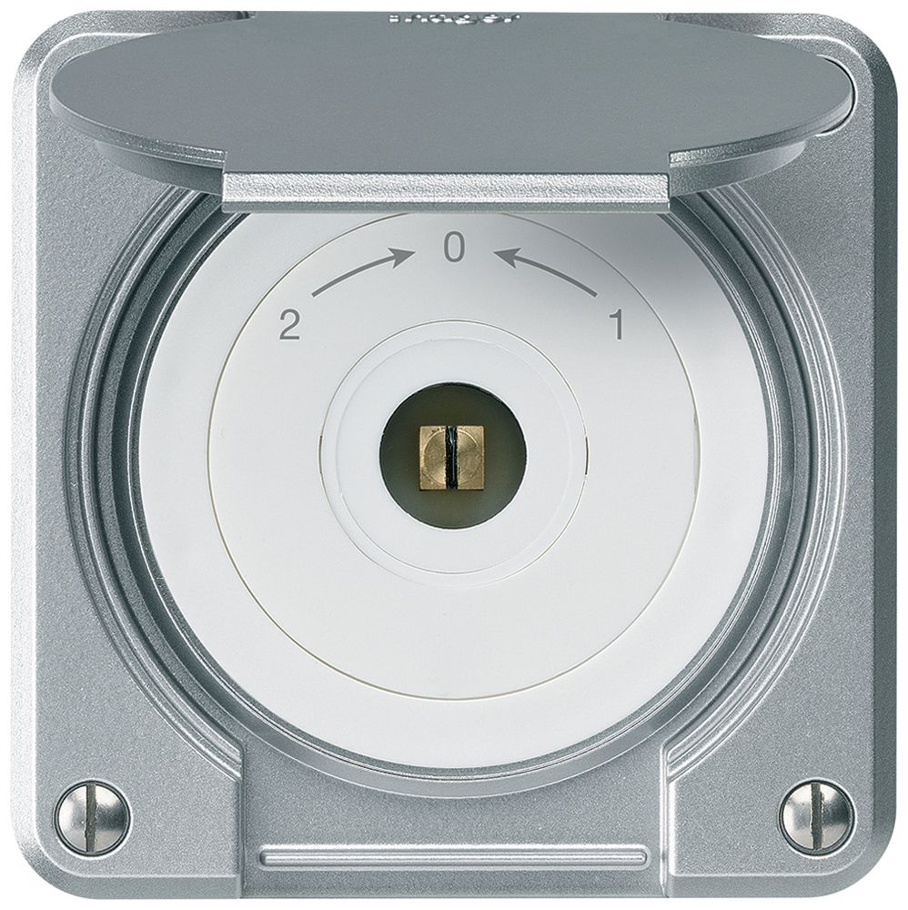 Contact pivotant à clé carrée ENC robusto IP55 aluminium clapet inverseur combi