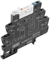 Relais WM TRS 1CO AgSnO2 19.2…28.8VDC 6A/250VAC Prüftaste
