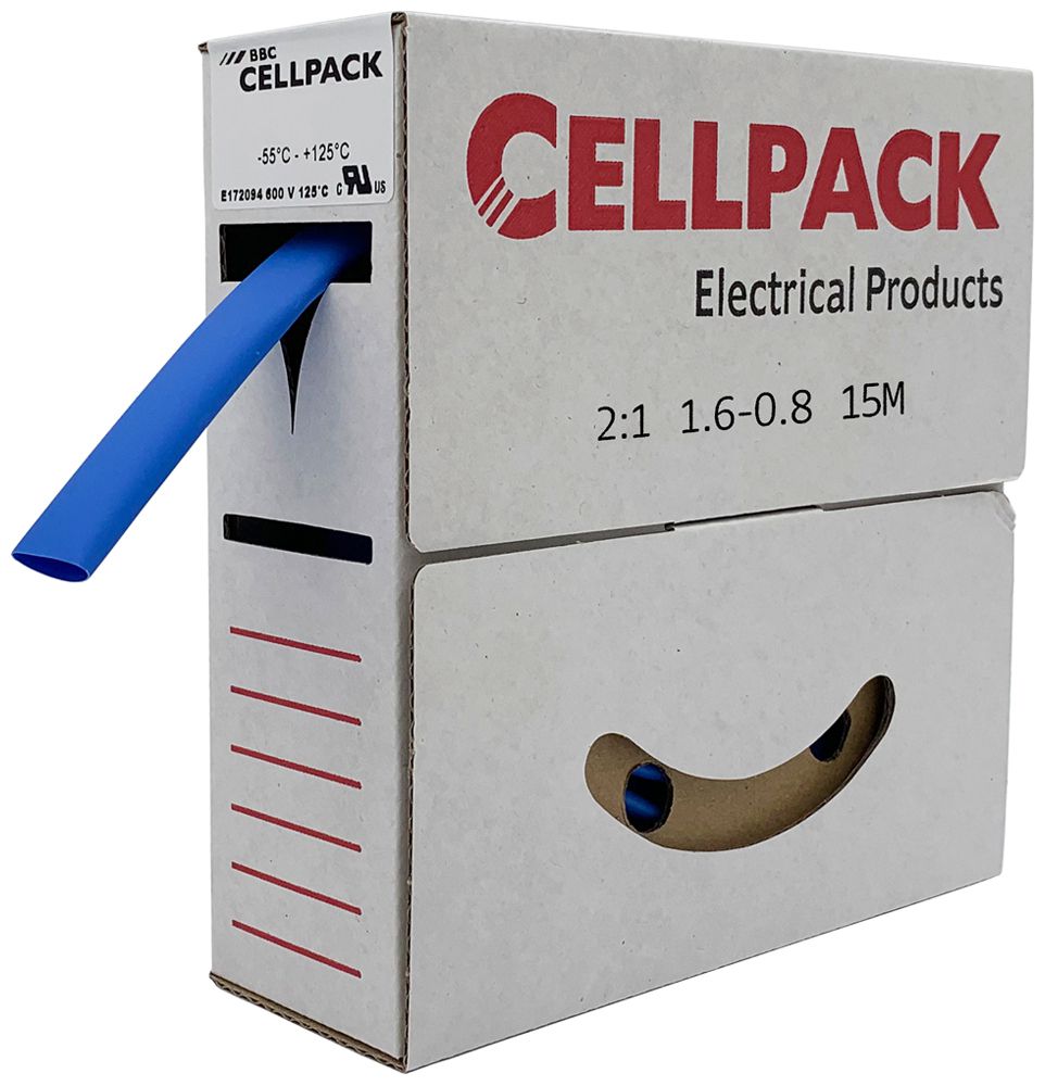 Schrumpfschlauch SB 7mm×10m hellblau