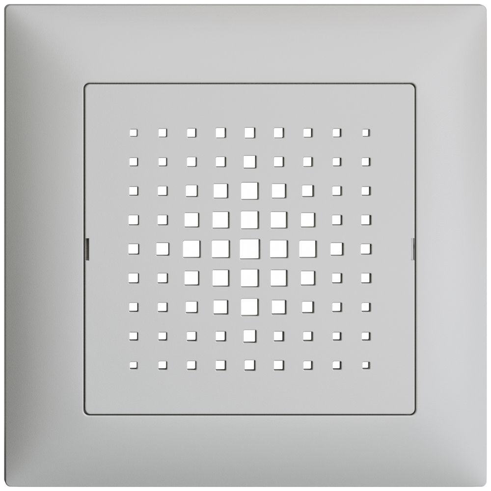 UP-Frontset EDIZIOdue hellgrau 88×88mm zu Gong 3070