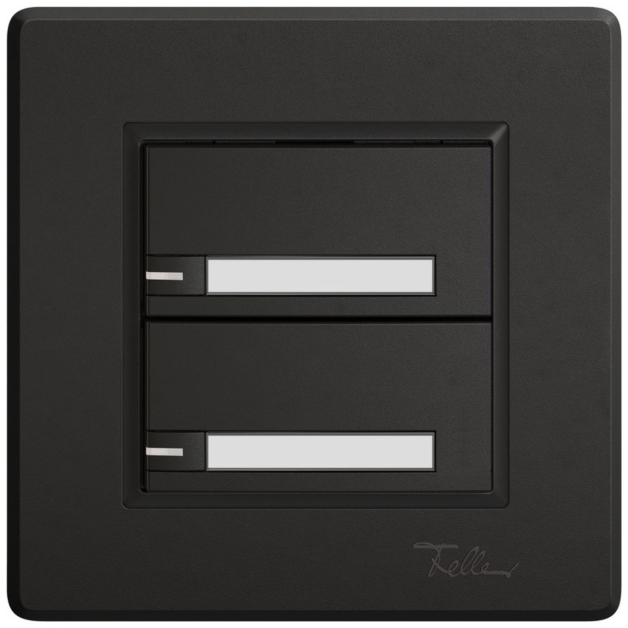 UP-Universaltaster EDIZIO.liv UNI SNAPFIX® m.LED RGB 2× 1-Tbed.Pap.sz