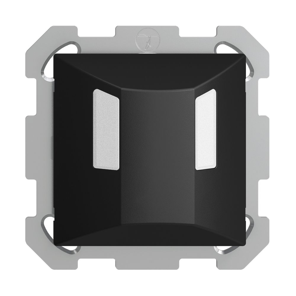 Rilevatore di mov.INC 180° Slave nero PIRI EDIZIOdue