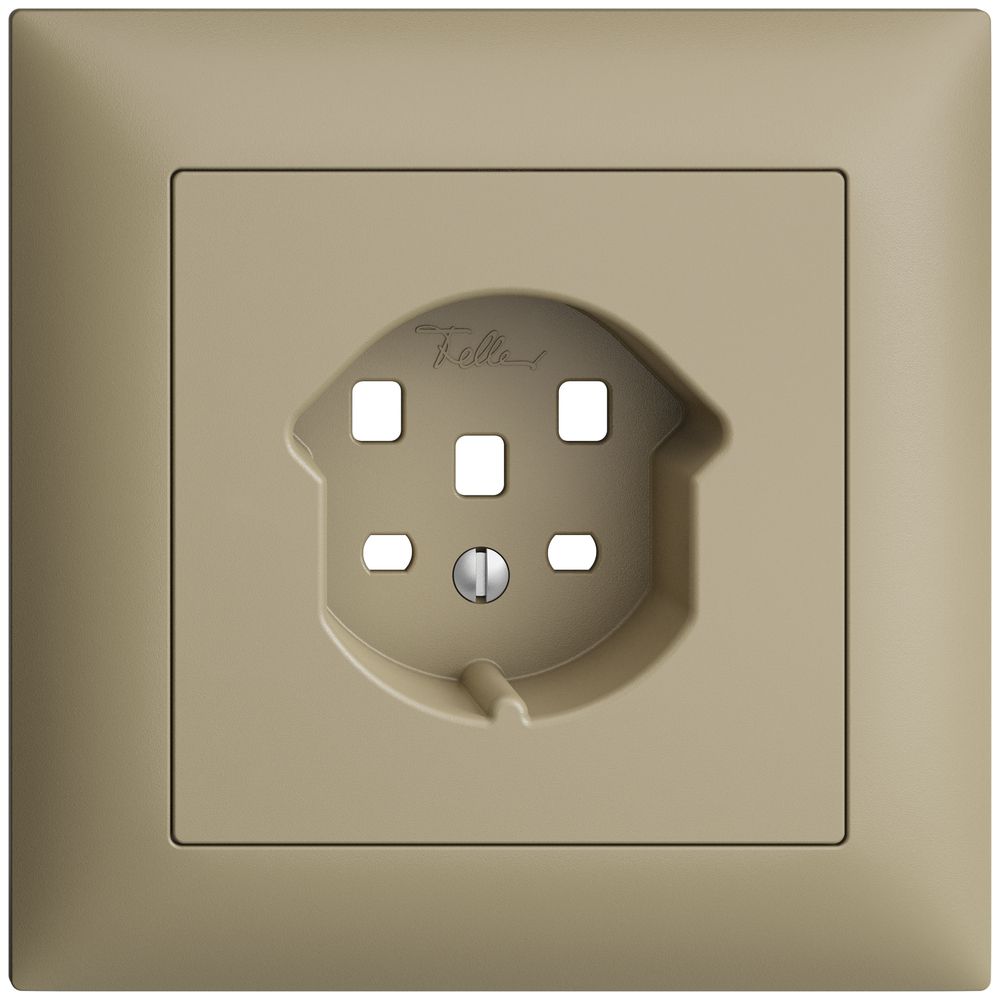 Frontset EDIZIOdue sand 88×88mm 1×T25