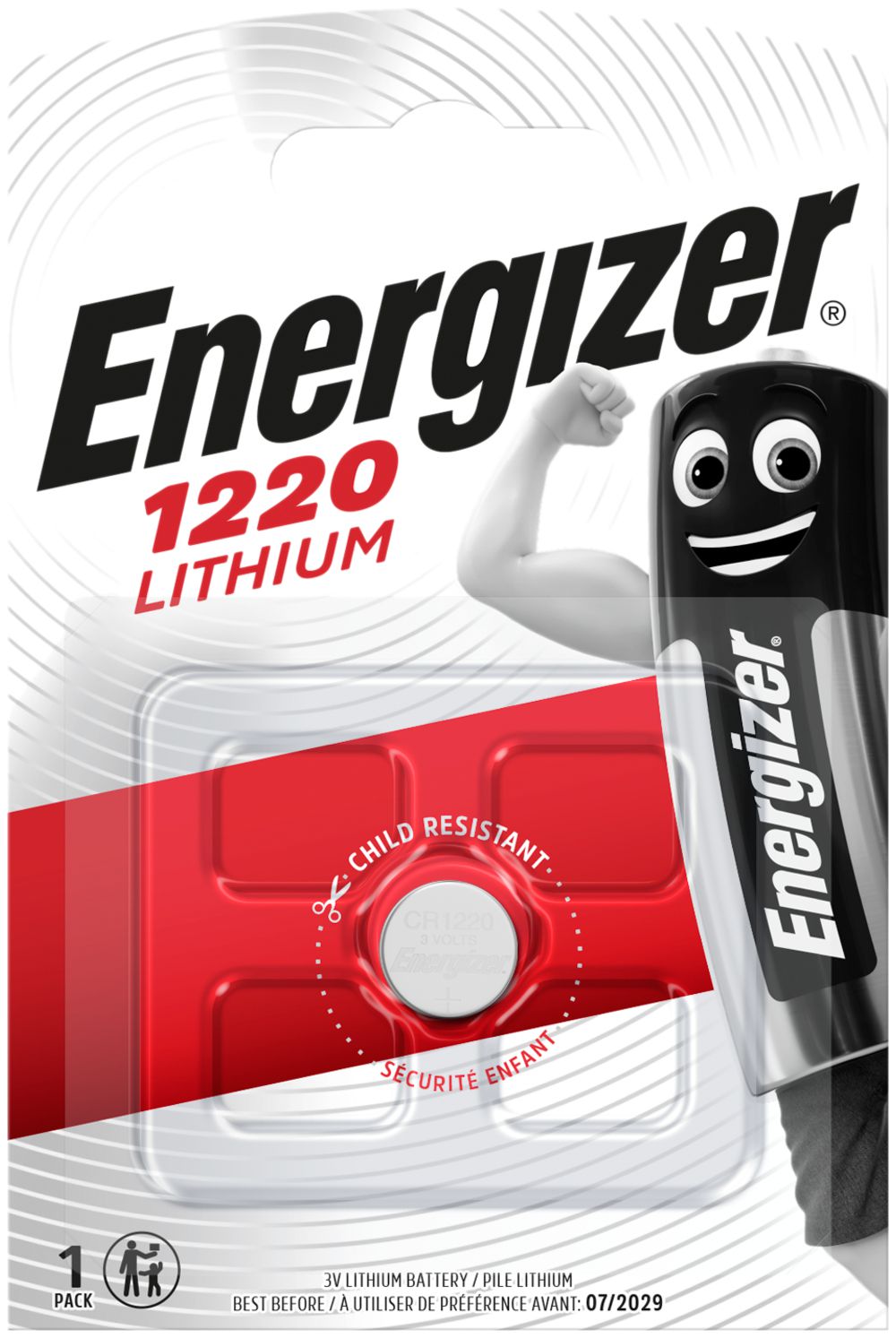 Knopfzelle Lithium Energizer CR1220 3V Blister à 1Stück