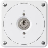 UP-Schlüsselschalter robusto ohne Klappdeckel 2/1P weiss für Kombination