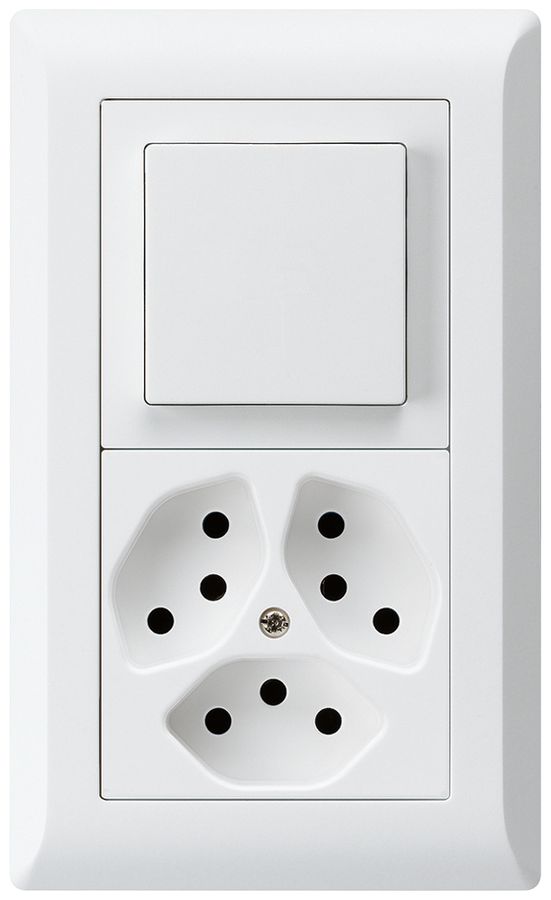 Combinaison ENC kallysto.line grd.I-I verticale poussoir+combi.S3/type 13 blanc