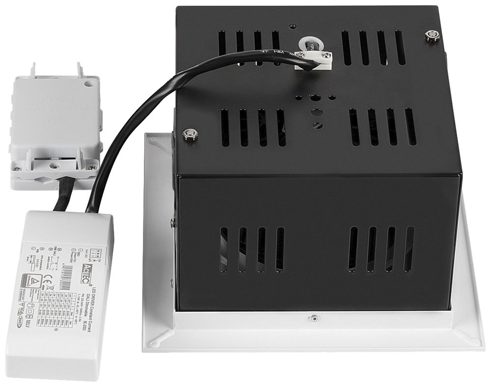 Downlight LED SLV KADUX 27W 3350lm 940 30° DALI 195×195mm blanc