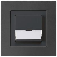 UP-SonnerieTaster kallysto.pro schwarz A/1L mit Namensschild 37×15mm