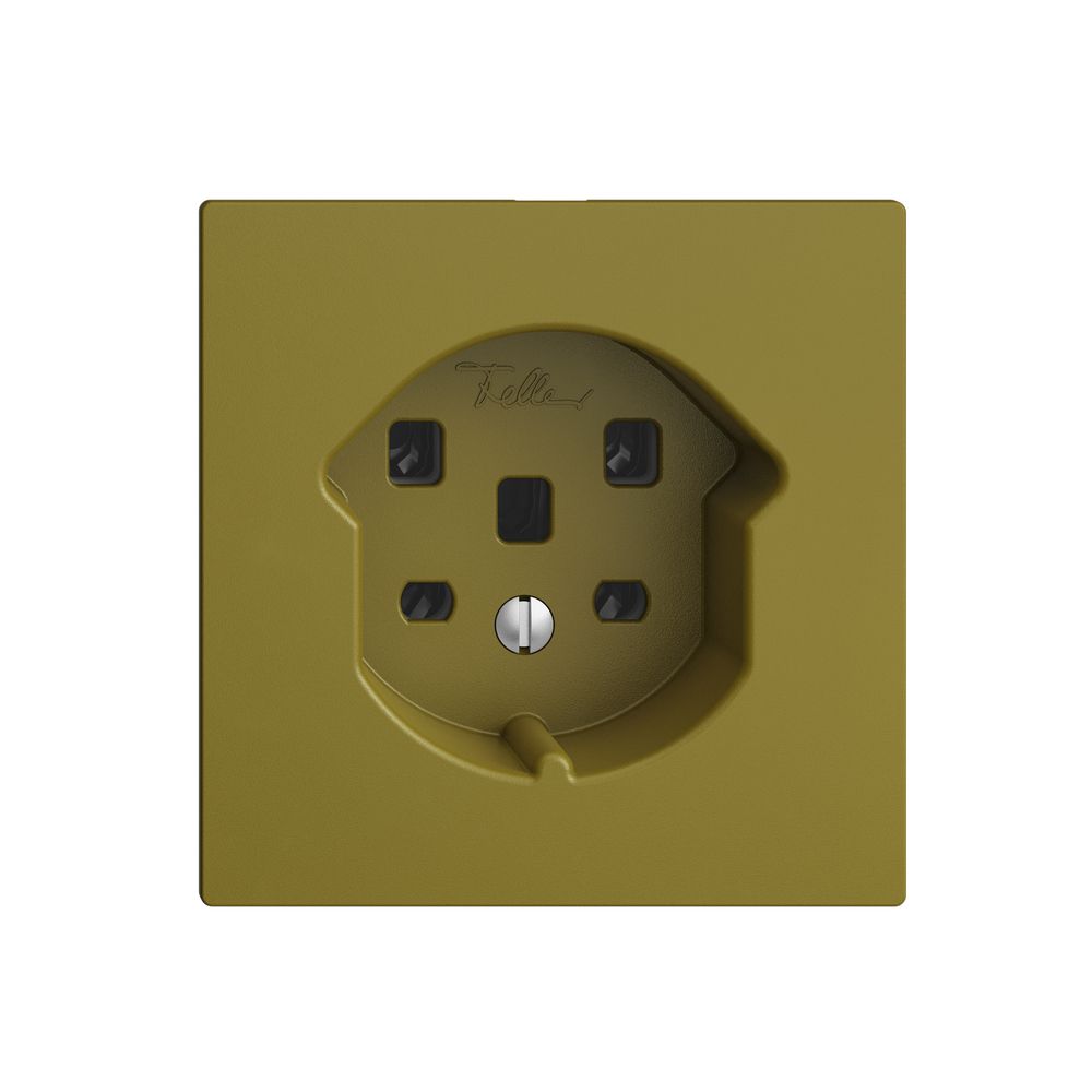 Prise ENC EDIZIOdue T25 16A olive, bornes à vis