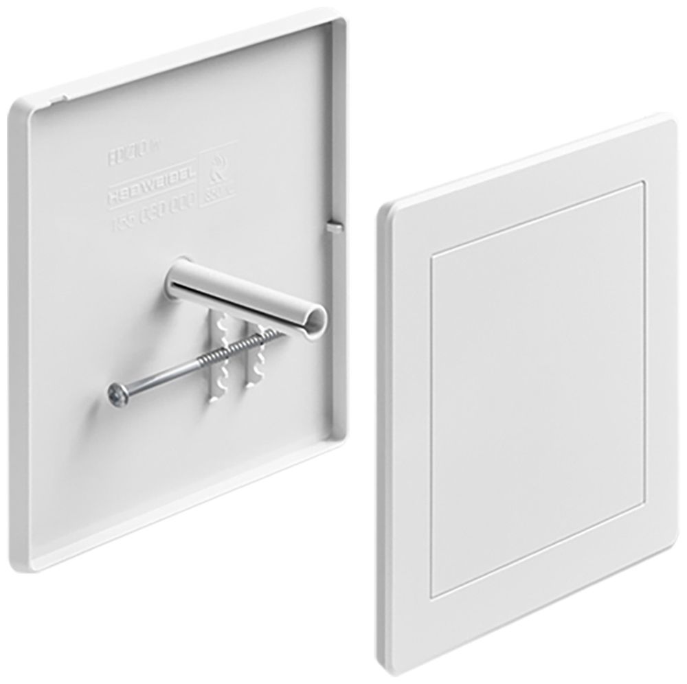 Couvercle à broches HSB Weibel 130×130mm Design EDIZIO.liv blanc