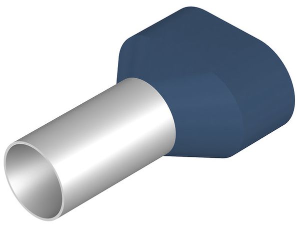 Capocorda doppio Weidmüller H isolato 2×16mm² 16mm blu DIN sciolto