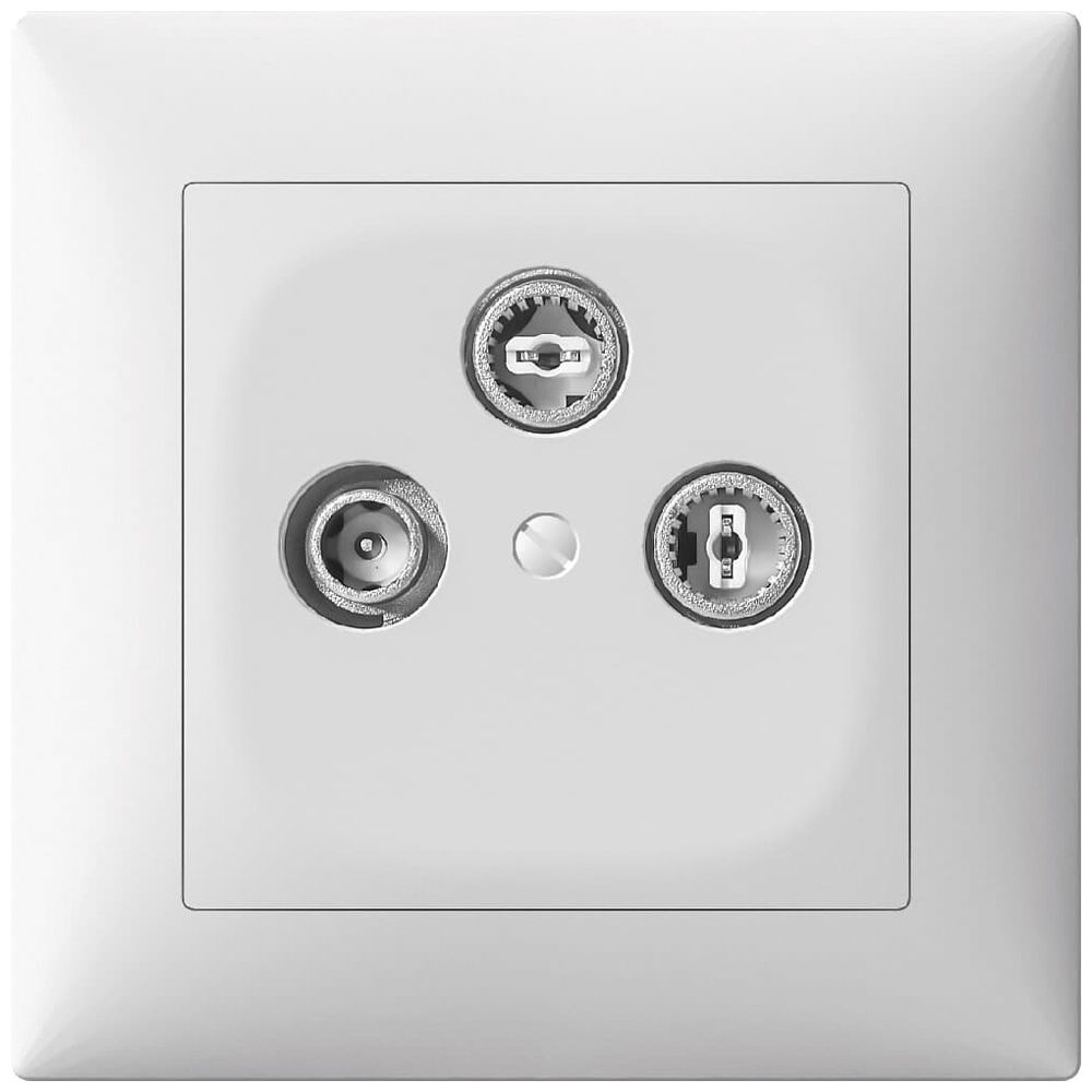 Prise d'antenne ENC SIDUS B TV-R-SAT blanc