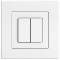 UP-Drucktaster EDIZIO.liv SNAPFIX® 2×AR/1P ws