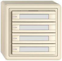 Pulsante universale AP EDIZIO.liv UNI SNAPFIX® c.LED RGB 8× com.1T targ.cr