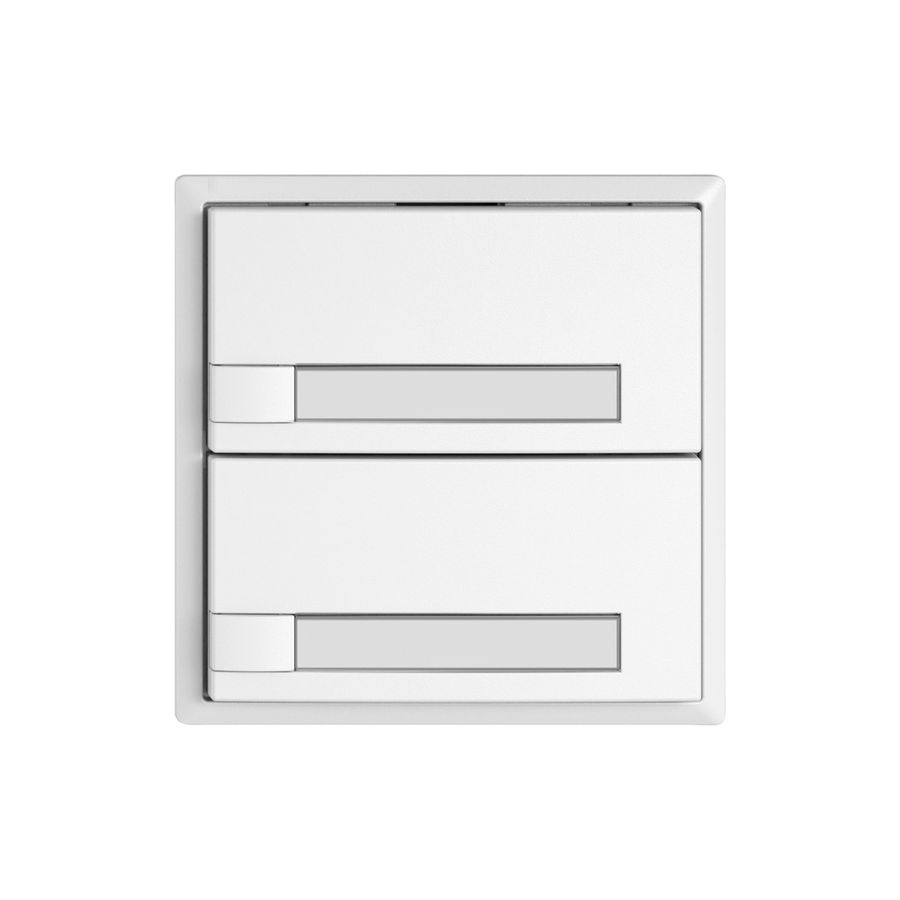 Universaltaster EDIZIO.liv UNI SNAPFIX® 12…48V o.LED 2× 1-Tbed.Pap.ws