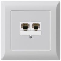 Scatola INC kallysto.line 2×RJ45u separato grigio chiaro