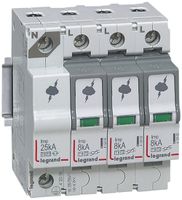 Überspannungsschutz Legrand T1+T2 3L+N Iimp.8kA, Imax.50kA