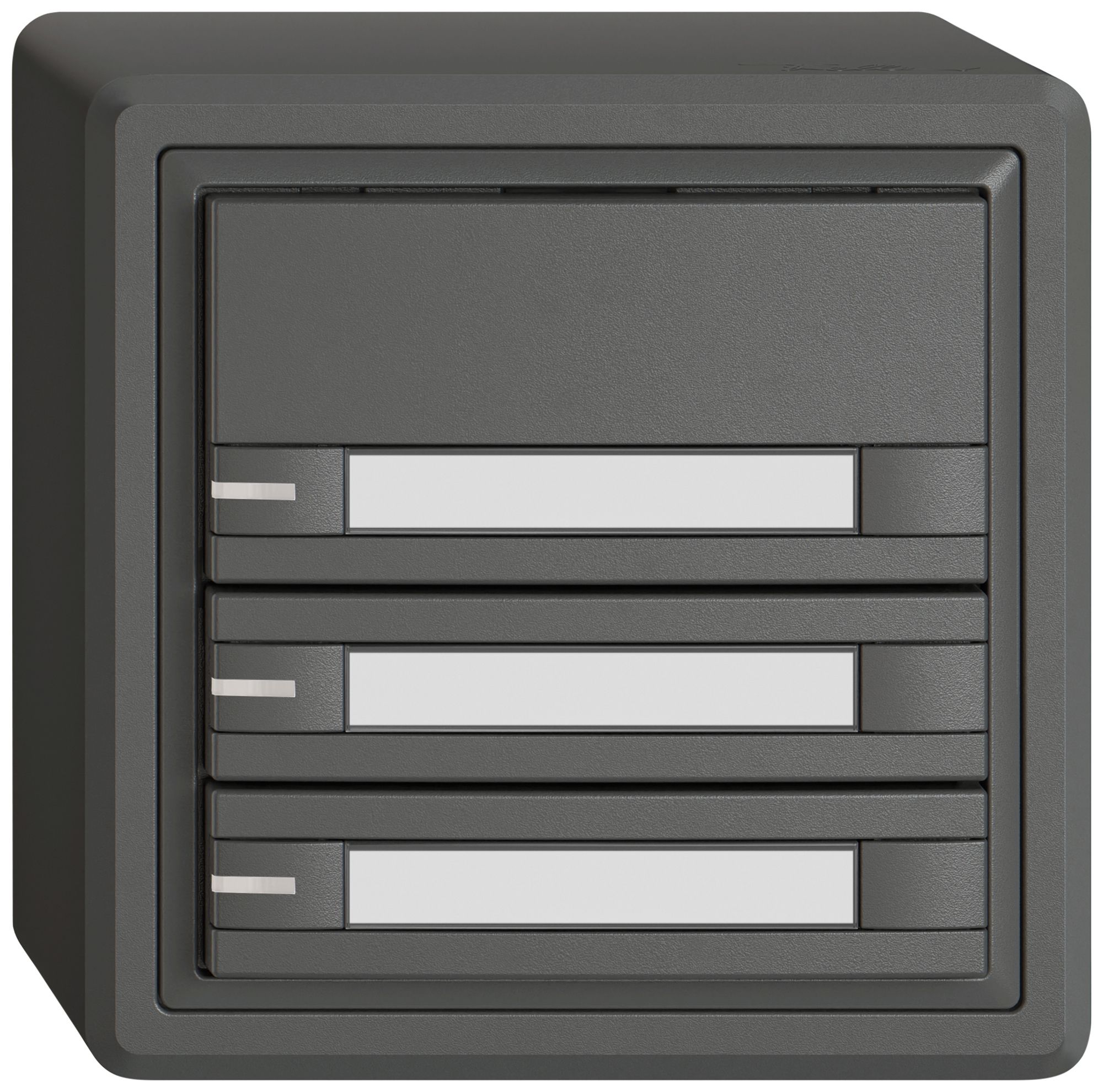 Poussoir KNX RGB AP EDIZIO.liv SNAPFIX® capteur temp.RGB-LED étiqu.3×com.2T grf