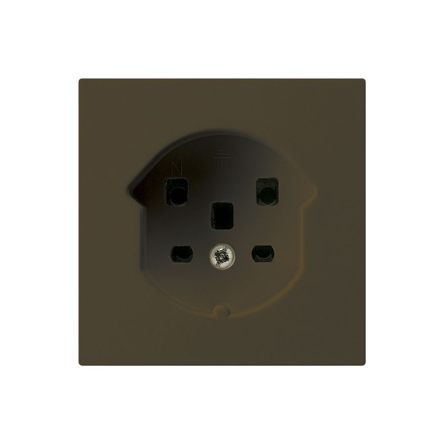 Steckdose HA kallysto Typ 25 mit Steckklemmen braun