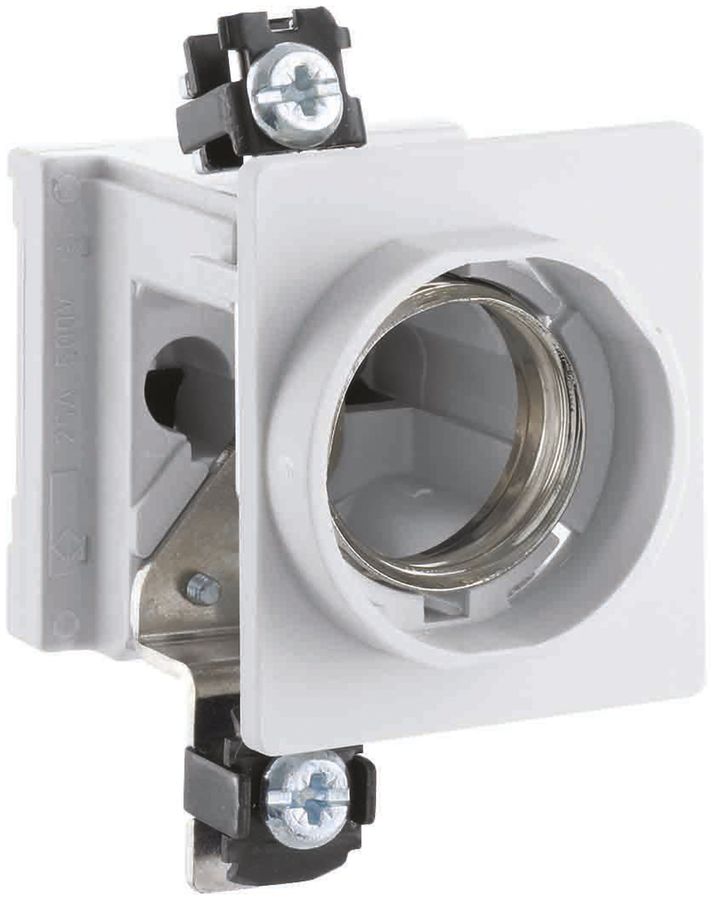 EB-Sicherungselement Hager DII 25A mit Frontabdeckung rund EB-T.51mm L oben