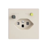 UP-Steckdose EDIZIOdue T23 FI 30mA F, shutter, crema