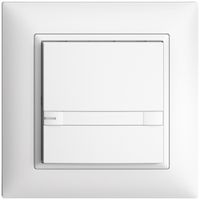 Poussoir ENC KNX 1× EDIZIOdue colore blanc RGB avec LED avec insert papier